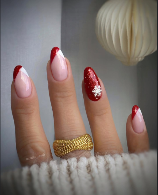 Snowflakes and glitter