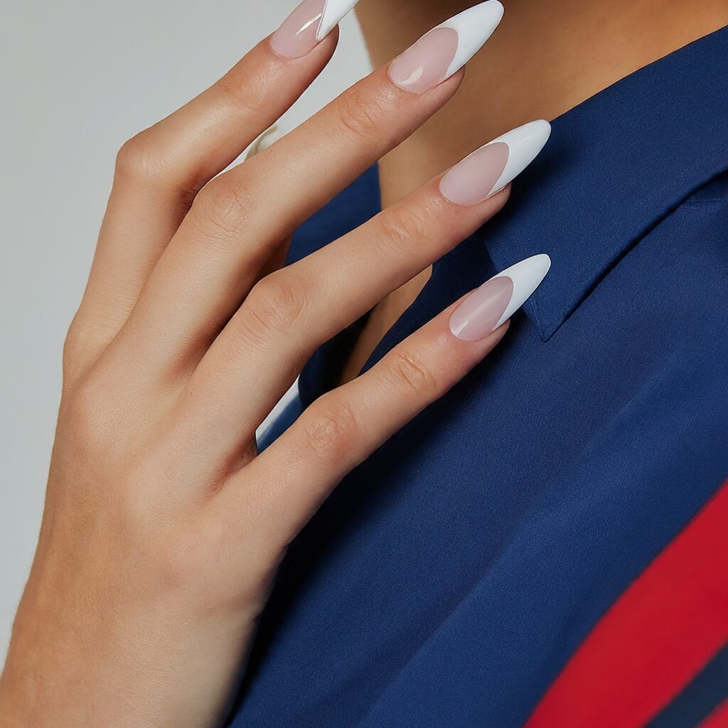 French tip nail art