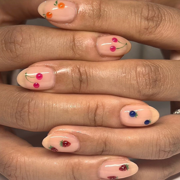 Gel Fruit Nail art