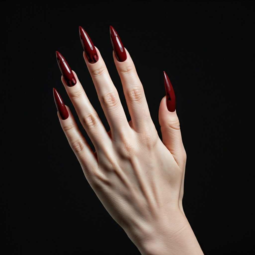 fearful and Sleek stilettos nails