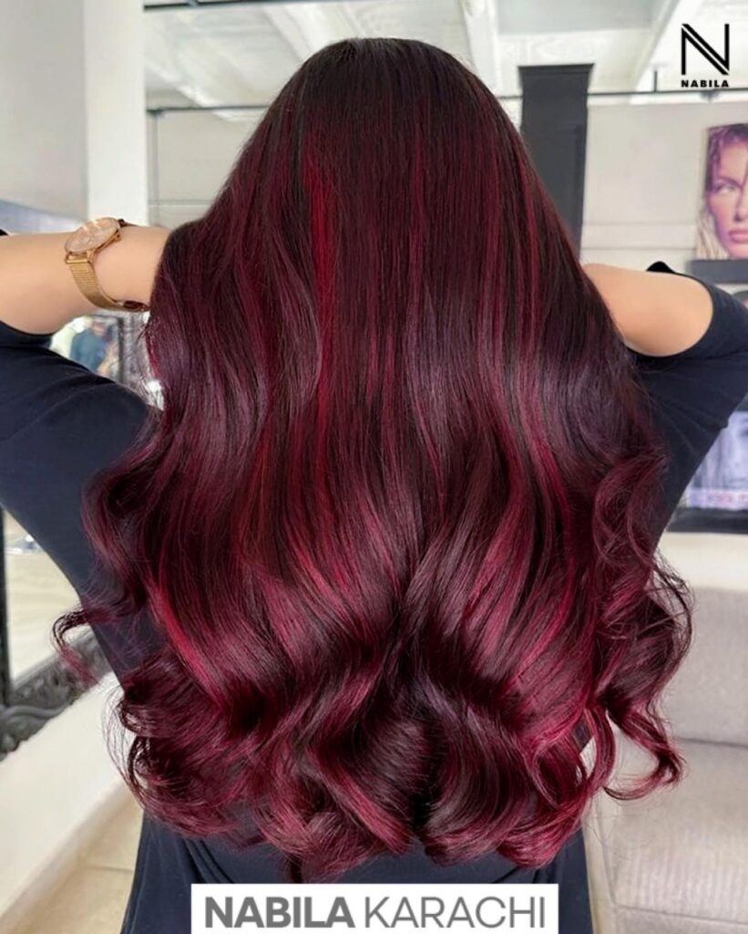 Cherry red hair