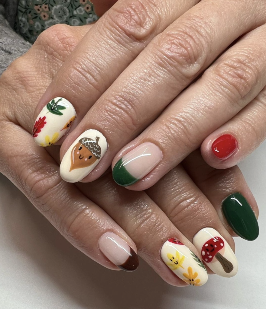 Cute thanksgiving nails