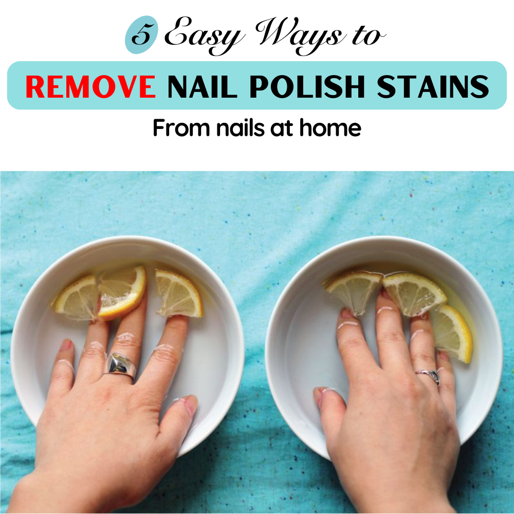 remove stains from nails at home