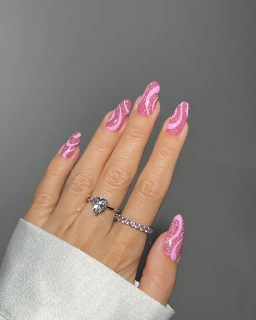 Glitter nails