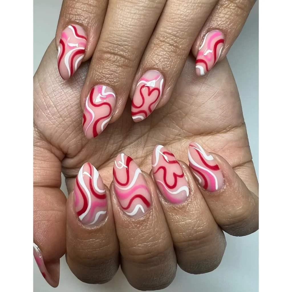 hearted swirls