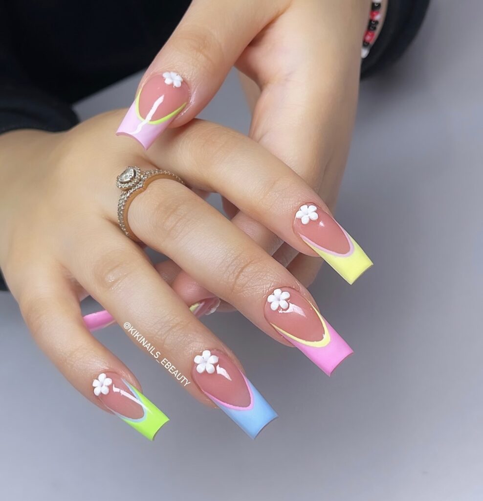 Easter acrylic nails