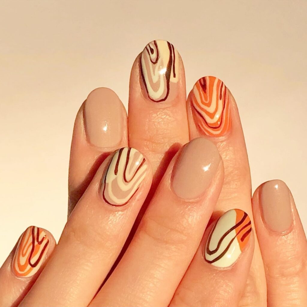 abstract topography nails