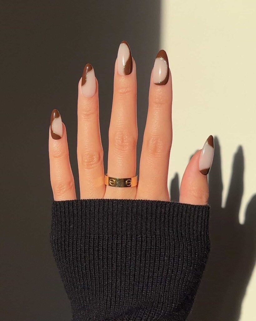 chocolate brown swirls