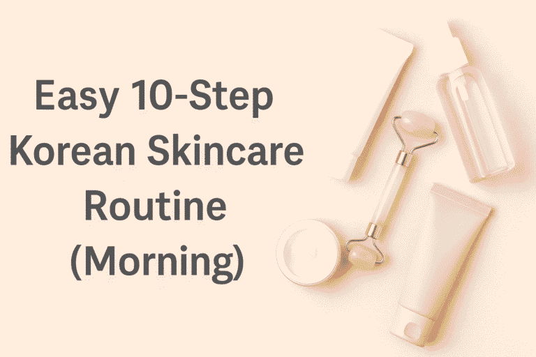 Korean morning skin care routine