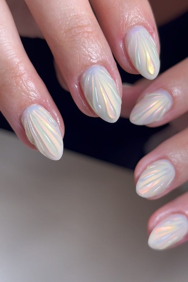Clear Gel with Shell Accents