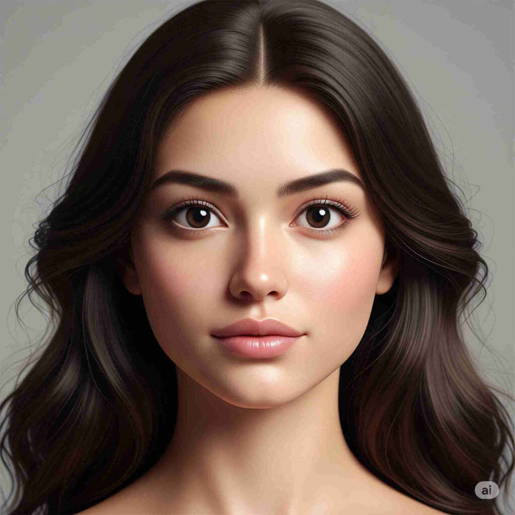 Make of heart shape face