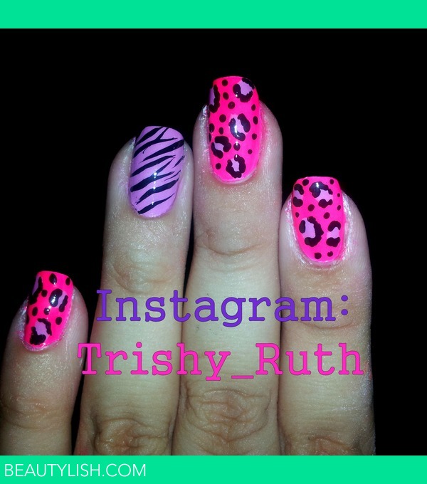 Leopard + Zebra print nails