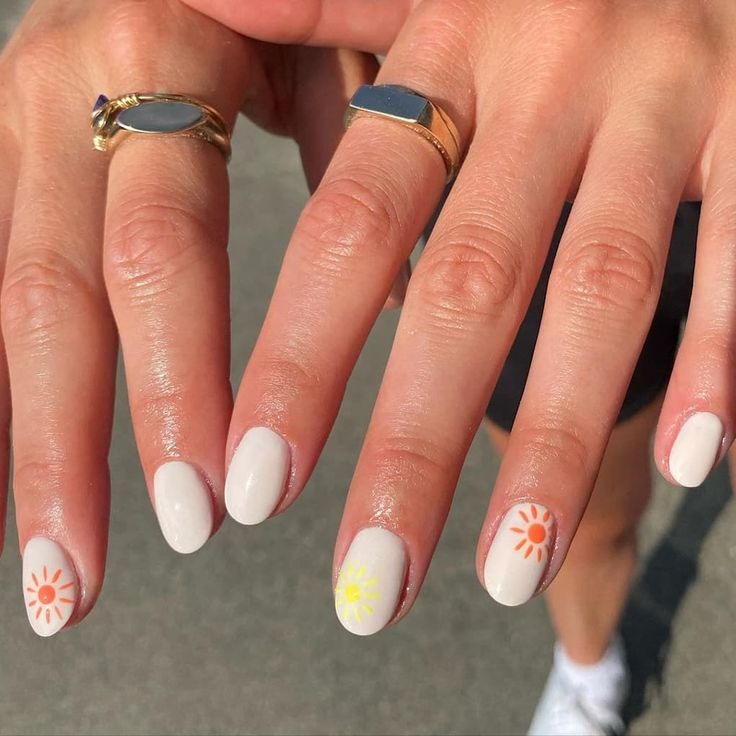 Sun nail design