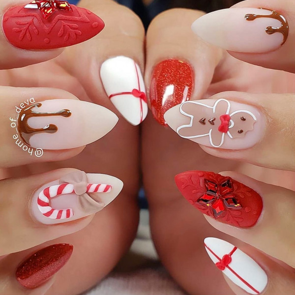 festive nail art idea