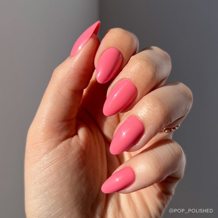 flamingo pink nails