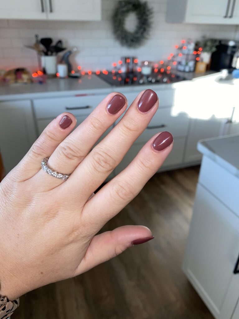 gel top coat over regular nail polish