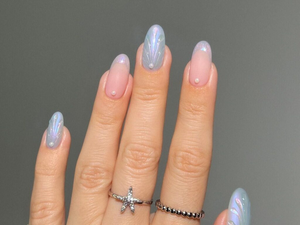 seashell nails