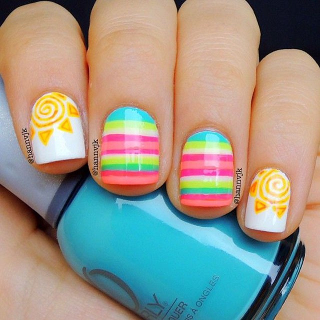 spring sun nails