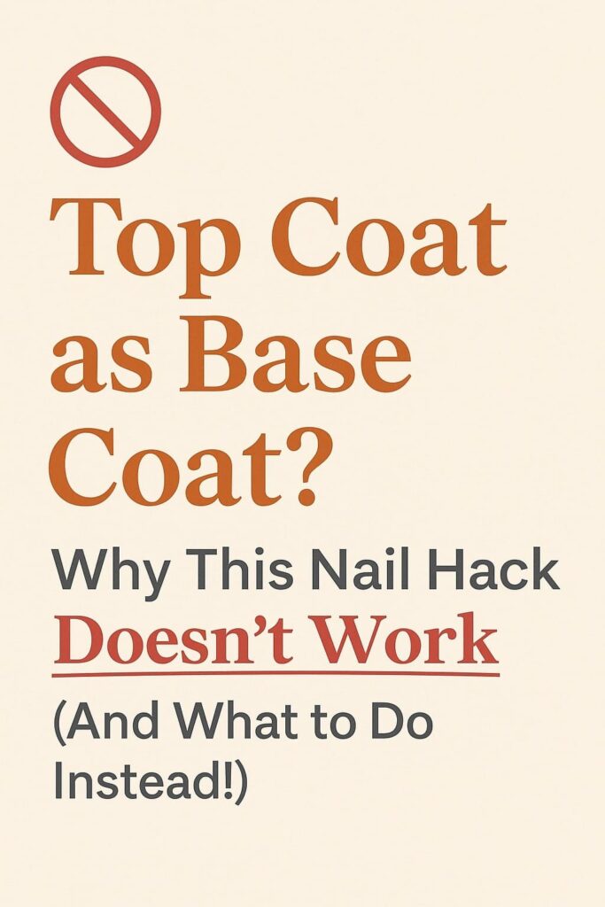 top coat as a base coat