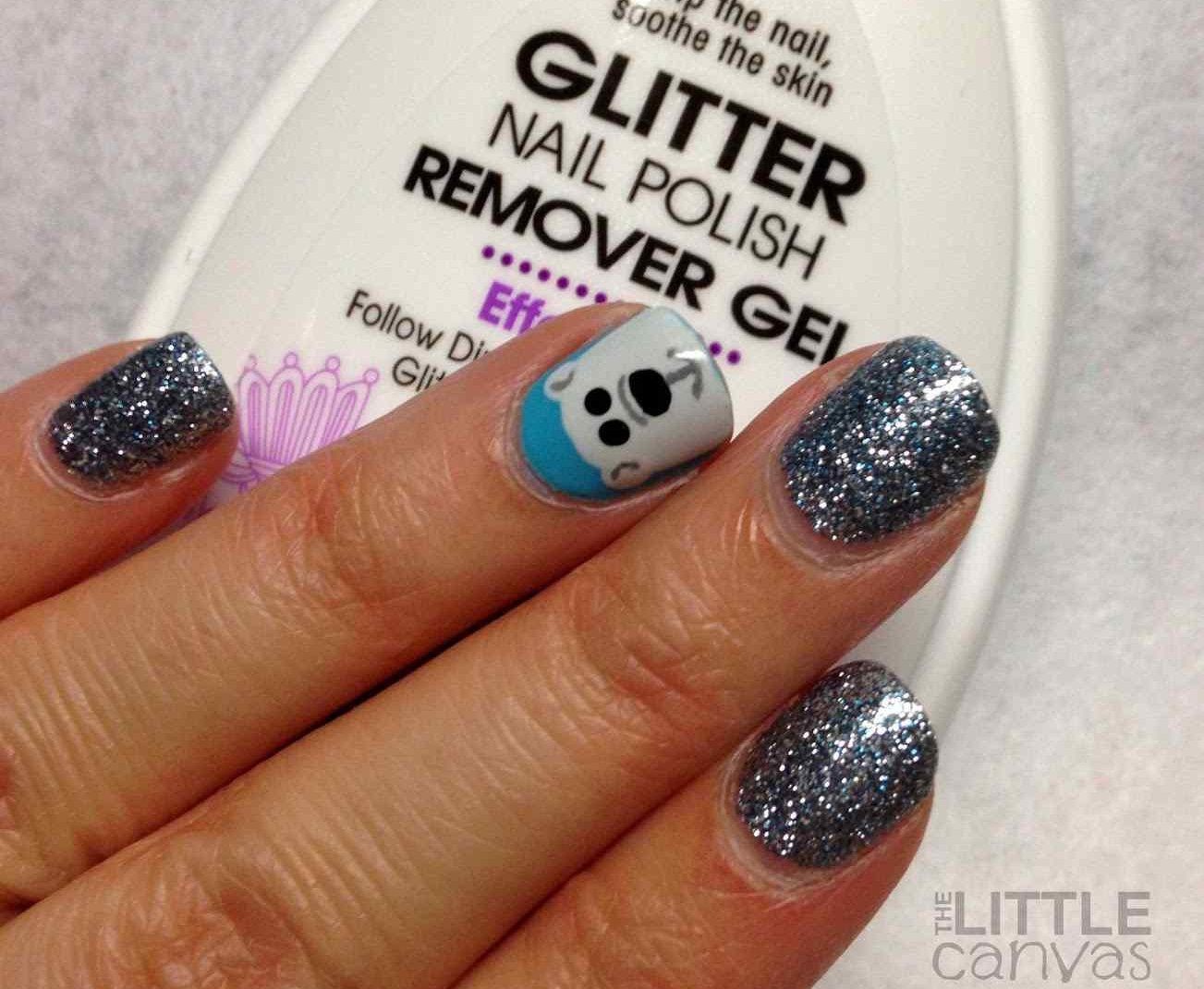 Glitter nail polish remover