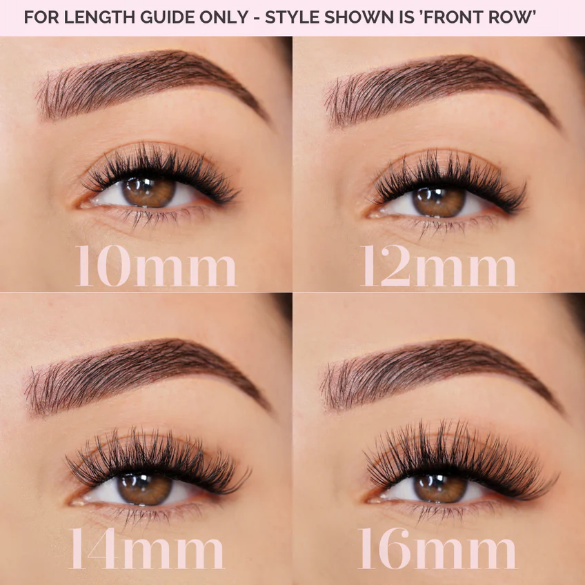 different height of cluster lashes