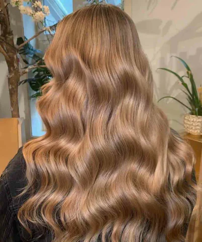 caramel blonde hair