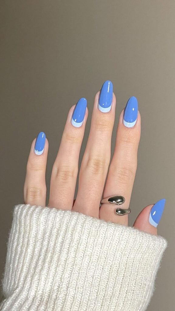 23 Aesthetic Light Blue Nail Designs