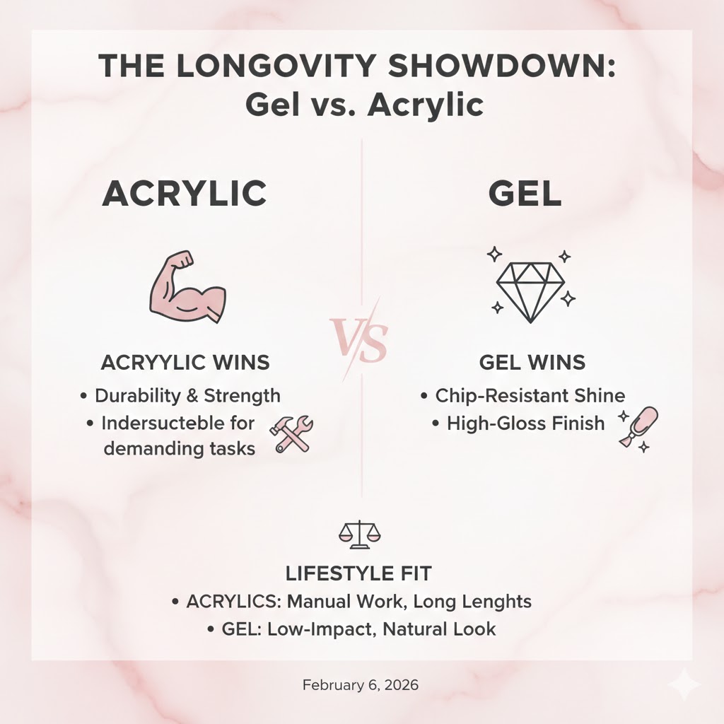 durability of gel vs acrylic