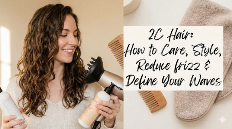 how to style, care and reduce frizz in 2c waves