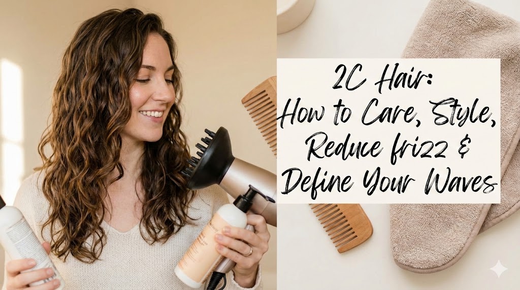 how to style, care and reduce frizz in 2c waves