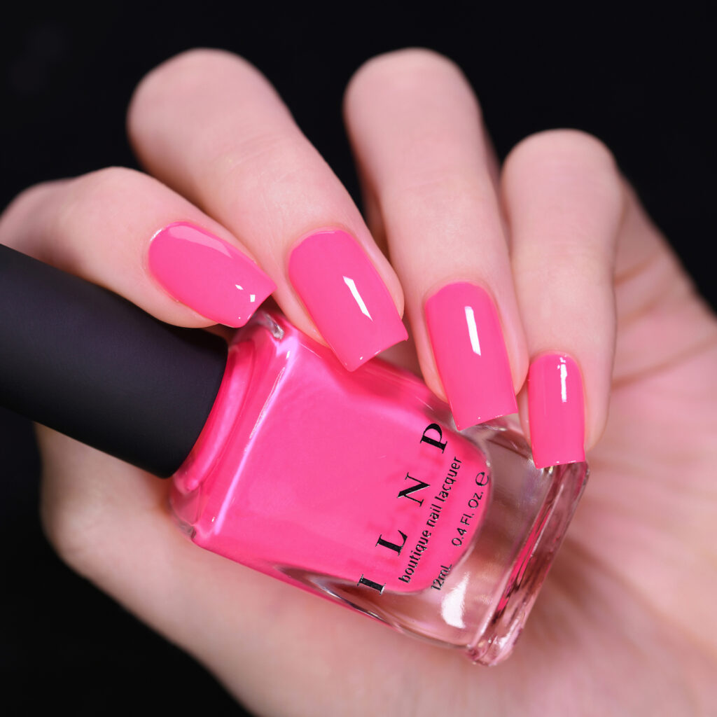 inlp two piece neon pink nail polish shade