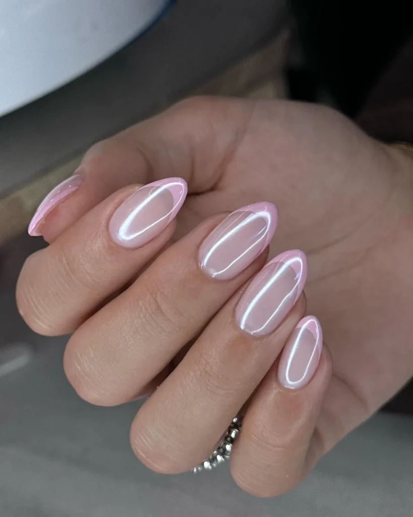 chrome powder on nails application