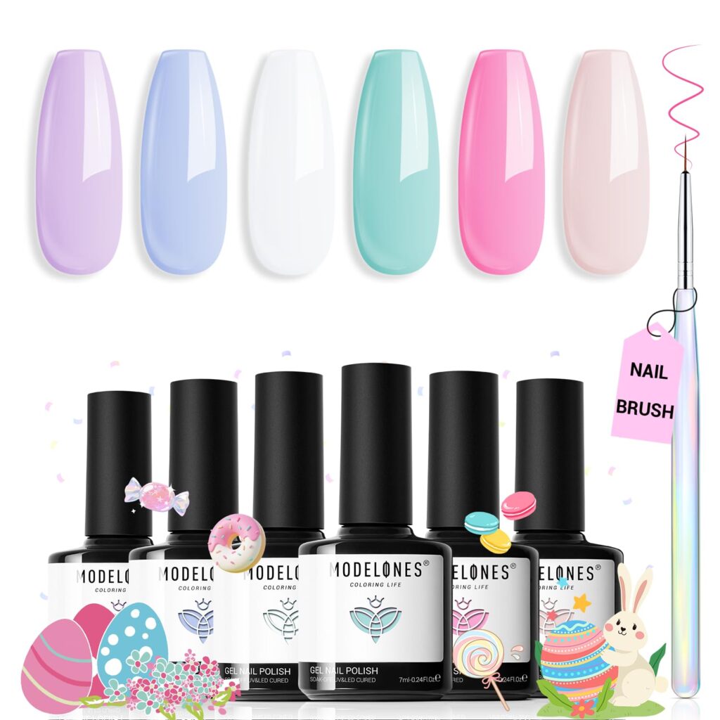 Modelones Pastel Gel Nail Polish Set
