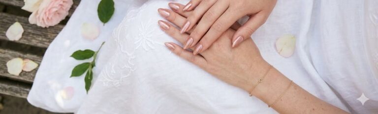 Nail polish color for white dress