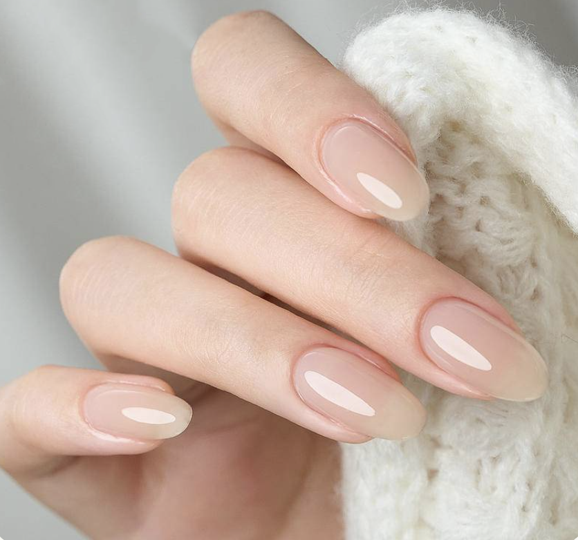 shiny japanese gel nails