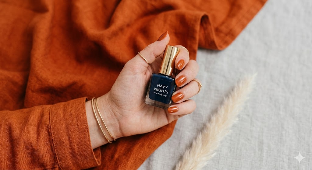 nail colors for orange dress