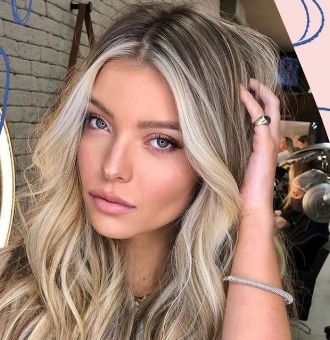 mousy blonde face framing highlights hair